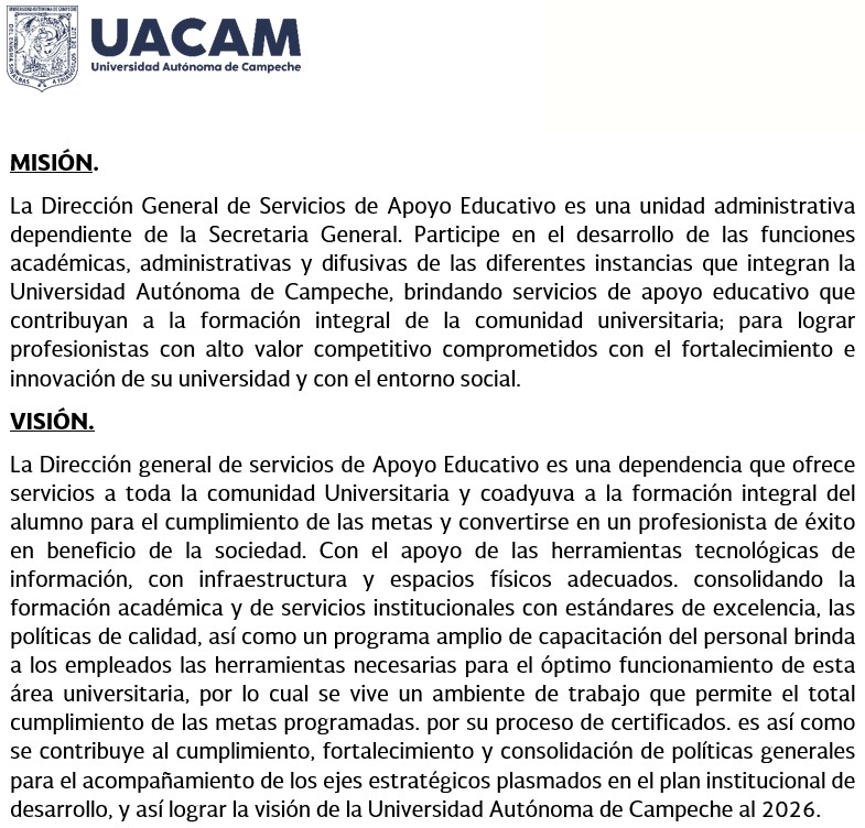 mision vision