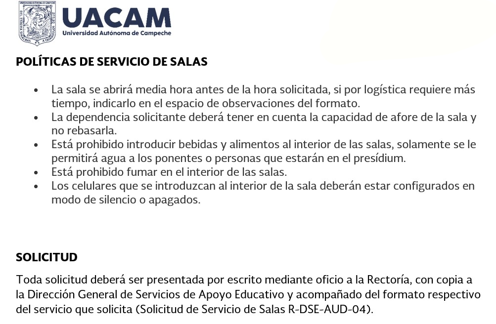 politicas de salas